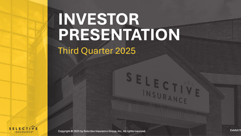 Selective Insurance Group Inc. First Quarter 2023 Investor Presentation